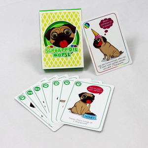 Cartes de jeu personnalisées imprimées en version allemande : Adorables chiots, jeu de société multijoueur pour gagner des points avec des amis - Product Image 2