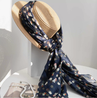 Écharpes et hijabs imprimés en soie pure 100% de qualité supérieure, tissu froissé, crêpe georgette, yoryu, légers et plissés
