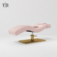 Turri Moderne Höhenverstellbare Kopfstütze Gebogene Salon-Wimpern-Augenbrauen-Spa-Schönheitsliege Wimpernverlängerungs-Tisch Stuhl