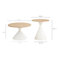 Style crème nordique créatif moderne Simple Table d'appoint mobile haut de gamme Table basse Durable pour salon domestique pour petit
