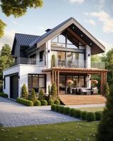 Maison conteneur préfabriquée de conception moderne Caractéristiques imperméables pour l'usage d'appartement ou d'abri d'auto