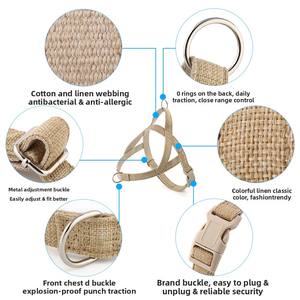 Harnais pour chien rembourré à motif solide Laisse de style gilet pour chiens de taille moyenne avec bouton pour <span class=keywords><strong>berger</strong></span> <span class=keywords><strong>allemand</strong></span> Labrador Golden Retriever - Product Image 4