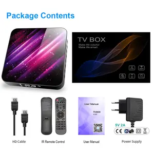 Tp03 Set-Top Box TV 4K 6K 3D 2 + 16GB USB 3.0 wifi 4GB Mini android10 BT HD USB CPU H616 SD Thẻ TF