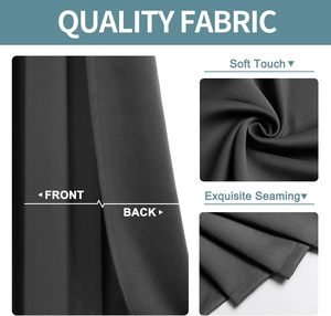 ARODDY <strong>Black</strong> <strong>Curtains</strong> 45"L*52"W Custom Red Window Drapery Blackout Roman Rideaux Decoration <strong>Curtains</strong> for <strong>Bedroom</strong> - Product Image 3