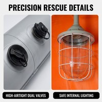 Tente de décontamination d'urgence portable, abri gonflable de décontamination chimique pour site de sauvetage en cas de catastrophe industrielle