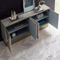 Mueble para TV con Base de Acero Inoxidable Dorado, Diseño Moderno, Soporte para TV Dorado