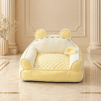 Lit pour animaux de compagnie en forme d'ours écologique, toutes saisons, chaud, pour chat, doux, en peluche, nid pour chien, tapis durable pour animaux de compagnie, fabricant, vente en gros