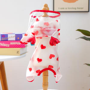 Ingrosso Pet Dog impermeabile a copertura completa impermeabile a quattro zampe con cappuccio per piccoli orsacchiotti medi - Product Image 4