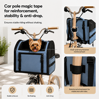 Sac de transport pour animaux de compagnie bleu personnalisé avec logo, sac pliable durable pour animaux, cage de transport pour chien, sac bandoulière pour promenade canin – Offre spéciale