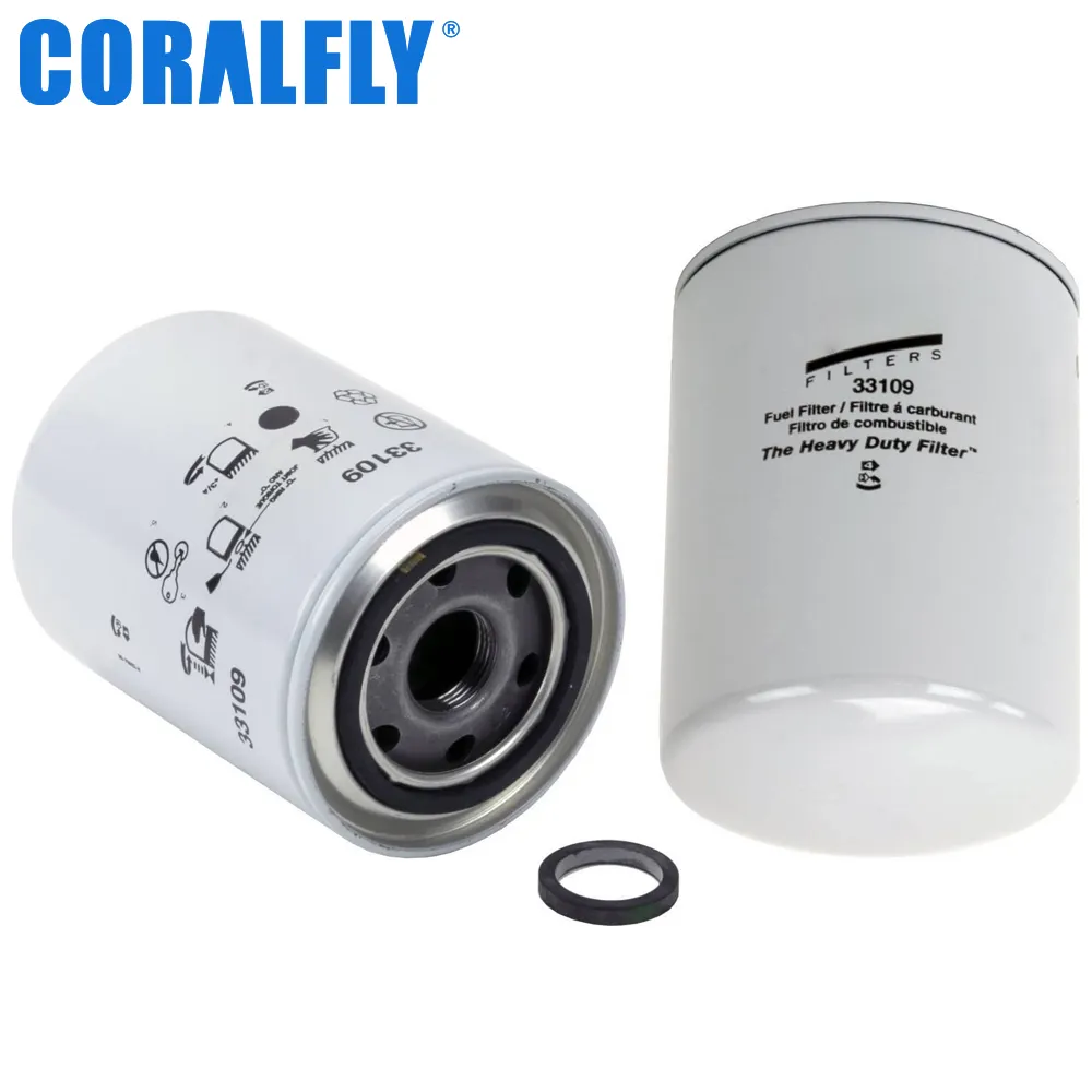 CORALFLY OEM araba motorları dizel yağ filtresi 33109 Wix yağ filtresi