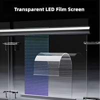 Écran LED transparent pour vitrine de magasin, façade de centre commercial, signalétique, auto-adhésif et flexible