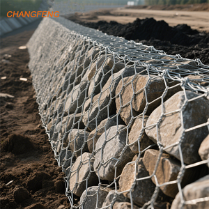 Filet de <span class=keywords><strong>cage</strong></span> en pierre de gabion Filet de protection contre les chutes de pierre Panier de gabion pour mur de soutènement de <span class=keywords><strong>cage</strong></span> en pierre Galfan Coated - Product Image 2