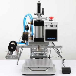 Pneumatic Stamping Heat Press Machine Embossing Logo PU <b>Leather</b> Wood Embossing Machine - Product Image 5