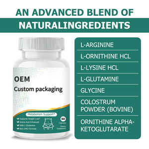 כמוסות לירידה במשקל בלילה מותג פרטי עם <span class=keywords><strong>L</strong></span>-ארגינין, I-גלוטמין וגליצין, תוסף תזונה לתמיכה בניהול משקל - Product Image 5