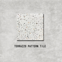 Carreaux de terrazzo émaillés mats modernes tailles 600x600mm et 800x800mm antibactériens et antidérapants pour le salon hôtel restaurant