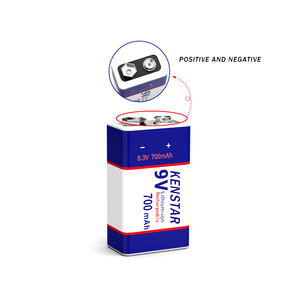 ליתיום 9 וולט 500mAh 700mah USB טעינה מהירה ליתיום יון 9 v נטענת סוללה עבור מודד גלאי עשן - Product Image 2