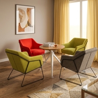 Fauteuil d'appoint moderne, fauteuil de détente rembourré pour salon, appartement, balcon, espace de repos intérieur