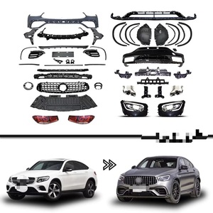 Pour 16-19 <span class=keywords><strong>Mercedes</strong></span>-Benz <span class=keywords><strong>GLC</strong></span> Coupé entouré de 20 nouveaux pare-chocs avant et arrière <span class=keywords><strong>AMG</strong></span> <span class=keywords><strong>63</strong></span> S modifiés. - Product Image 6