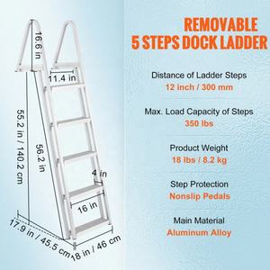 Échelle de <span class=keywords><strong>piscine</strong></span> hors sol en acier inoxydable à 3 ou 4 marches - Product Image 5