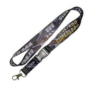 Cordon en polyester <span class=keywords><strong>de</strong></span> transfert <span class=keywords><strong>de</strong></span> chaleur <span class=keywords><strong>personnalisé</strong></span> en couleur avec crochet sangle <span class=keywords><strong>de</strong></span> <span class=keywords><strong>cou</strong></span> pour porte-badge d'identification - Product Image 2