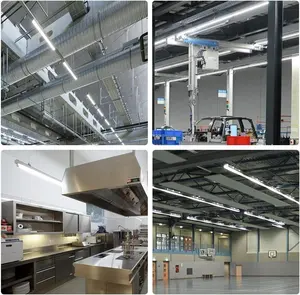 JESLED Fabrik Großhandel OEM & ODM Innenebeleuchtung 1 Fuß 2 Fuß 3 Fuß 4 Fuß 6 W-22 W T5 Integriertes LED-Rohr flexibles Licht T5 LED-Glühbirnen ETL