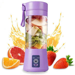 2024 ev USB taşınabilir Mini meyve sıkacağı bardağı 6 bıçakları buz şişesi Blender yeni kişisel meyve ve sebze araçları PP plastik - Product Image 1