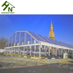Grandes tentes blanches amovibles pour banquets, mariages, événements en plein air, tentes polygonales, <span class=keywords><strong>tente</strong></span> d'exposition commerciale avec portes en verre - Product Image 5