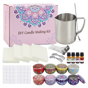 <span class=keywords><strong>Kit</strong></span> complet de fabrication de <span class=keywords><strong>bougies</strong></span> avec fondoir à cire Fournitures de bricolage Cadeau artisanal - Product Image 3