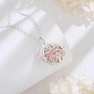 Pendentif en boule d'harmonie avec <span class=keywords><strong>Cage</strong></span>, bijoux à la mode, porte-bonheur, appel d'ange, collier pendentif - Product Image 5