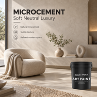 Revêtement mural et de sol en microciment imperméable nano-amélioré magique pour surfaces murales et de sol intérieures et extérieures