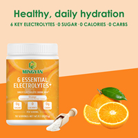 Fruit smaak elektrolytenpoeder OEM ODM, 6 essentiële elektrolyten met vitamine C en zink, hydraterende drank voor immuun- en spiergezondheid