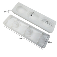 Moules à gâteau en silicone écologiques, compatibles lave-vaisselle, en forme de fruits simulés (poire, pomme, framboise) pour la cuisine domestique