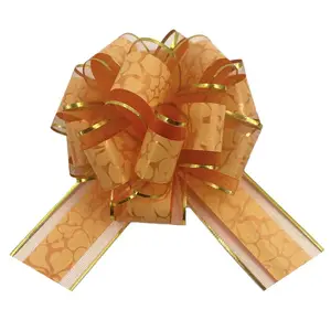 Fabricante Atacado Bola Forma PP Natal Pull Ribbon Bow Para Decoração Do Casamento Natal Outras Partes