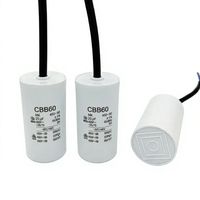 CBB60 Betriebskondensator 450V, 10µF, 50/60Hz mit Kabel für Waschmaschine und Pumpe, Unterstützt Kleinserien-Anpassung