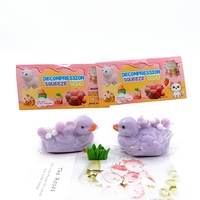 Jouets anti-stress en forme de canard simulé collant en gros personnalisés, jouets sensoriels pour réduire l'anxiété, jouets à presser doux à rebond