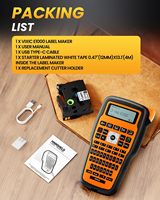 Mesin Pencetak Label E1000, Printer Barcode Industri, Printer Genggam dengan Pita untuk Label Kabel dan Pelacakan Aset