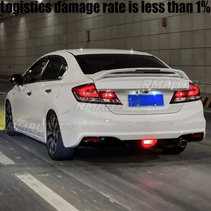 Aileron arrière pour Honda Civic 2012-2015, aileron arrière en plastique ABS DTF, couleur de l'aileron arrière - Product Image 5