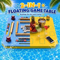 Table de jeu de Mahjong flottante en mousse EVA anti-UV, planche flottante étanche pour piscine, plage, lac, divertissement aquatique