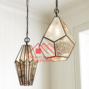 กรอบทองเหลืองตกแต่งแขวนโคมไฟระย้าโคมไฟระย้าสำหรับการตกแต่งห้องนั่งเล่น - Product Image 2