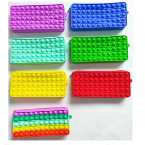<span class=keywords><strong>Grand</strong></span> étui à crayons en silicone Push Popit pour enfants Sacs à crayons de grande capacité - Product Image 6