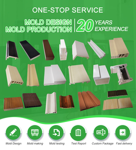 Tùy chỉnh khuôn <span class=keywords><strong>PVC</strong></span> WPC bọt Ốp chân tường ván chân tường trang trí coextrusion ASA khuôn bên ngoài ngoài ngoài trời chết đầu hồ sơ máy bán buôn - Product Image 6