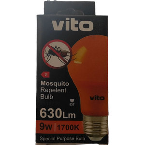 Bombilla LED E27 9W 630Lm 1700K Blanco Cálido Repelente de Mosquitos - Product Image 2