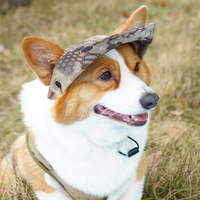 Chapeau Bob de Luxe Militaire pour Chien et Chat, Imprimé Noël, en Polyester Imperméable, Durable, Protection Solaire, Respirant, Toutes Saisons