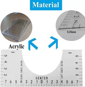 Prova il righello della maglietta <span class=keywords><strong>e</strong></span> lo strumento di guida <span class=keywords><strong>e</strong></span> il righello di allineamento della maglietta del righello della maglietta - Product Image 4