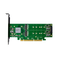 Kartu Ekspansi Penyimpanan SSD NVMe Empat Port PCIe X8x16 M.2 M Key ASM2824 Tersedia