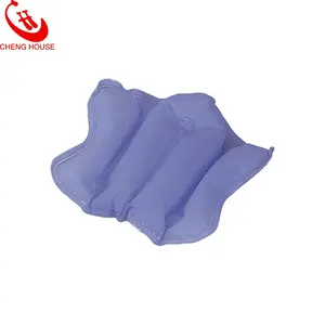 大尺寸充气浴枕充气垫带吸盘支撑背部和颈部快速干塑料枕头