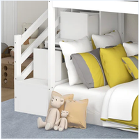 Sofá Cama Plegable Verde Pequeño para Dos Niños con Escritorio y Estructura Tipo Loft para Adultos, Precio de Fábrica, Construcción de Madera Contrachapada para Uso en Dormitorio