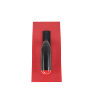 Truelle de finition en plastique rouge en gros avec poignée ergonomique pour travaux de décoration et de plâtrage mural
