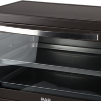 Four Électrique RAF 38L Grande Capacité 1600W, Petit Électroménager Cadeau, Four Grille-Pain à Convection Chauffage Uniforme, Minuterie Libre