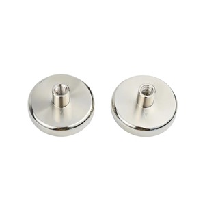 Imán de Copa <span class=keywords><strong>con</strong></span> revestimiento de níquel potente al por mayor imán de neodimio <span class=keywords><strong>con</strong></span> <span class=keywords><strong>base</strong></span> de fijación magnética de rosca interna para uso industrial - Product Image 2
